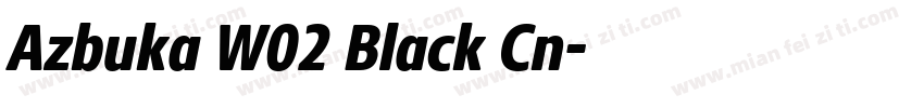 Azbuka W02 Black Cn字体转换